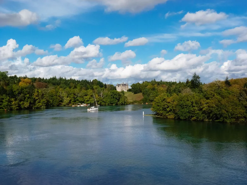 La rivière de l'Odet à Bénodet, la plus belle rivière de France en Finistère