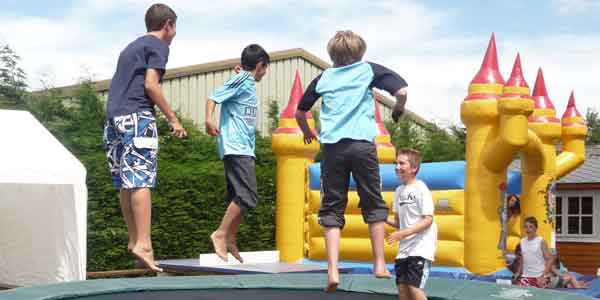 trampoline camping